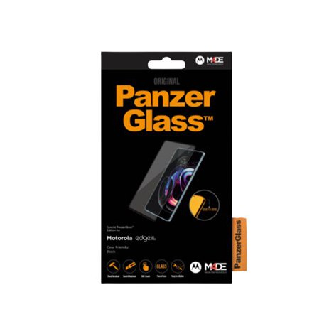 PanzerGlass | Screen protector - glass | Motorola Edge 20 Pro | Tempered glass | Black | Transparent